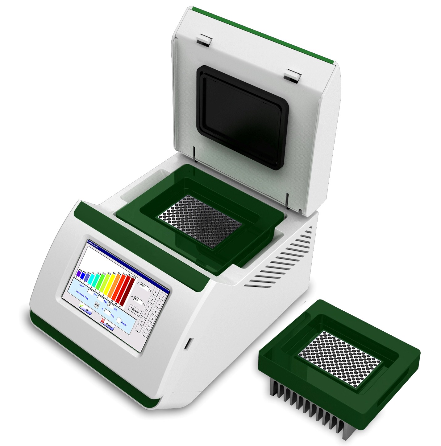 快速 96 孔实时 COVID 19 触摸屏 PCR 热循环仪